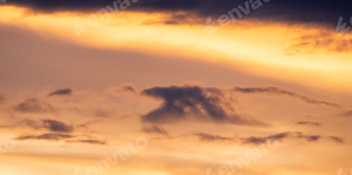 Preview: View of Cloudscape during a colorful sunset or sunrise.