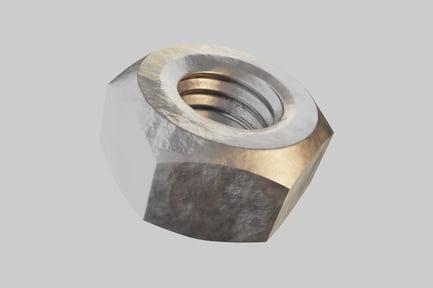 Preview: Hexagonal nut with threaded hole