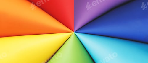 Preview: lgbt colors flag from multicolors pens. rainbow colored background