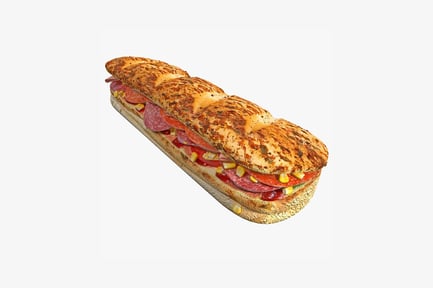 Preview: Salami and corn topped loaf