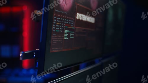 Preview: Hacker uploading USB flash drive with stolen data in PC