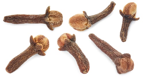 Preview: Fragrant clove buds isolated on white, set