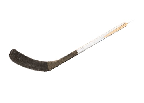 Preview: Isolated Smashed Hockey Stick