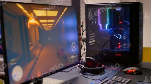 Preview: Close-up of professional monitor