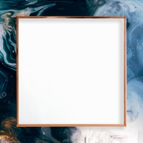 Preview: Frame on blue paint