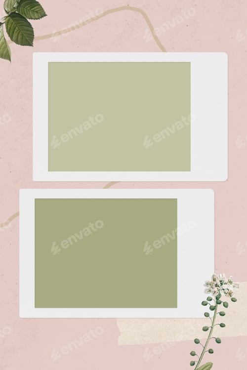 Preview: Photo frame template illustration
