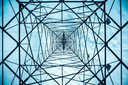 Preview: Looking Up at an Electrical Power Tower
