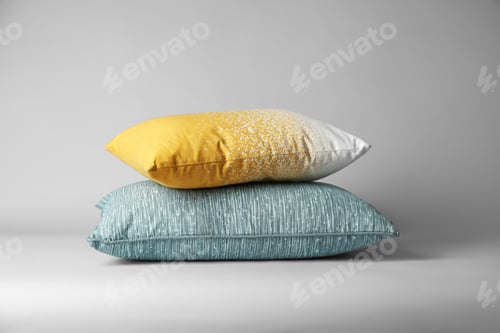 Preview: Soft decorative pillows on light background