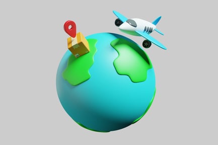 Aperçu: Avion de livraison mondial et boîte