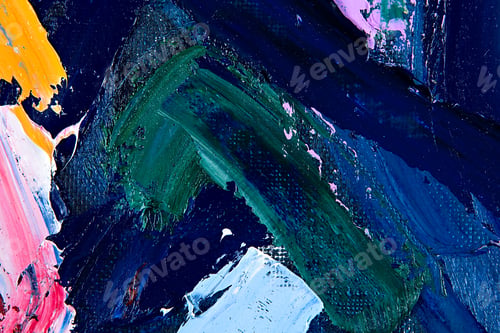 Preview: Abstract fragment of my oil painting. Oil on canvas. focus on brushstrokes