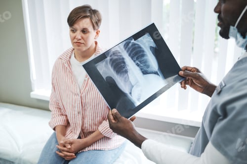 Preview: Analyzing lungs x-ray image of covid patient