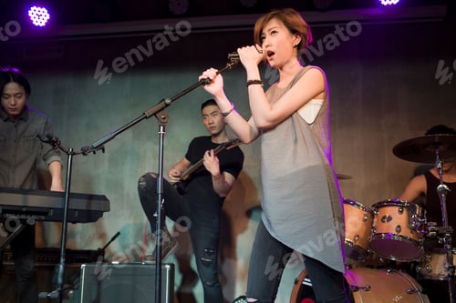 Preview: Musical band performing on stage