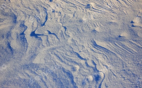 Preview: texture snow. Snowy mountains peaks with mist at sunny day. Carpathian, Ukraine, Europe