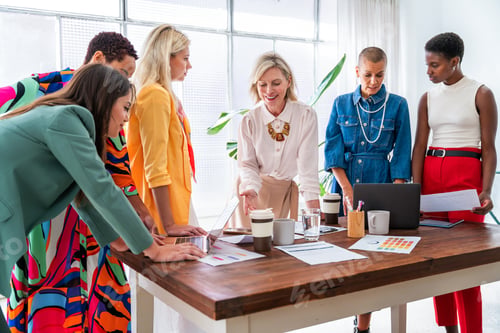Preview: Group of businesswomen meeting in the office