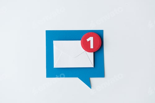 Preview: Inbox message notification paper craft