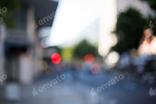 Preview: A blurry urban street scene