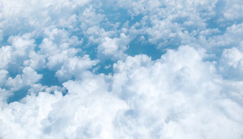 Preview: Aerial view of Blue sky and Cloud Top view from airplane window,Nature background