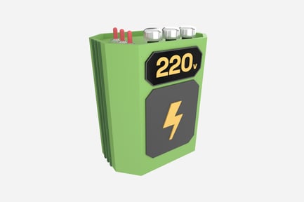 Preview: Solar Inverter Unit 3D Illustration