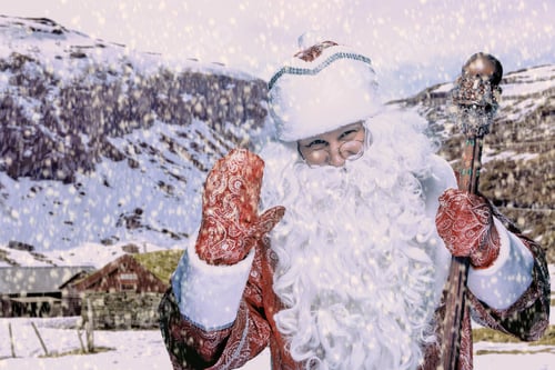 Preview: Happy Santa Claus Looking At Camera