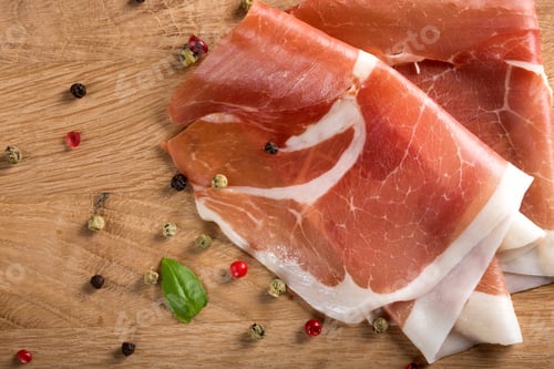 Preview: Thin slices of prosciutto