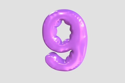 Preview: 3D Number 9