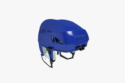 Vista previa: Casco con orificios de ventilación y correas ajustables