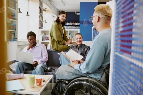 Preview: Collaborative Meeting in Inclusive Office Setting