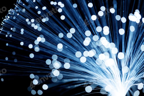 Preview: Blue fibre optics