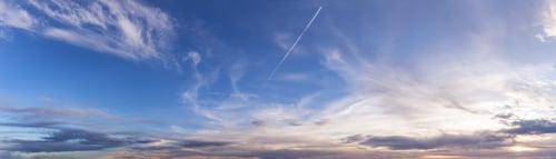 Preview: View of Cloudscape during a colorful sunset or sunrise.