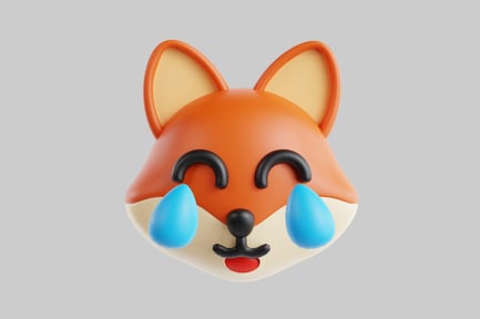 Preview: Crying fox face emoji