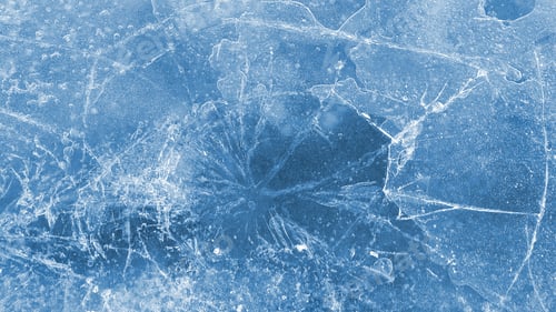 Preview: Brittle ice on the surface of a frozen river