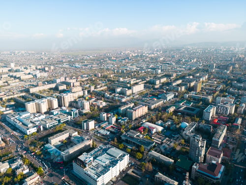 Preview: Aerial view of Bishkek city Kyrgyzstan