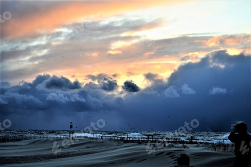 Preview: Beautiful stormy sky at sunset