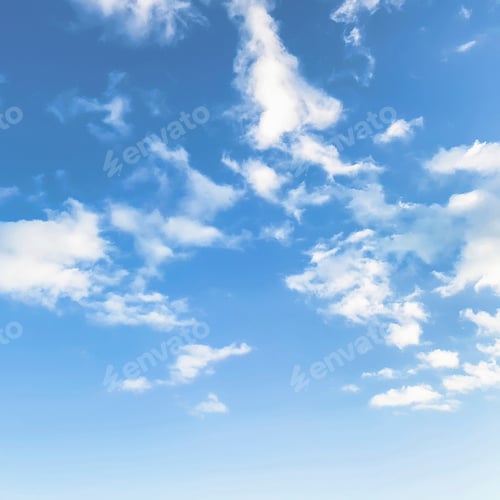 Preview: Scant clouds in blue sky