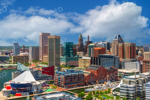 Preview: Baltimore, Maryland, USA Skyline on the Inner Harbor