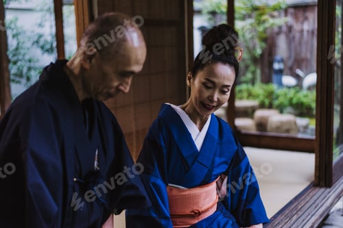 Preview: Senior couple lifestyle moments in a traditional japanese house