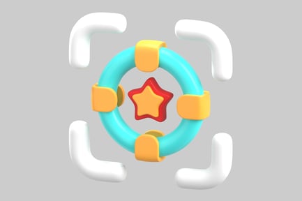 Preview: Abstract Composition with Central Star