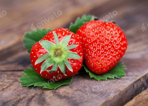 Preview: Strawberry on a wooden table