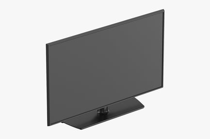 Preview: Modern Flat Screen Television with Generic Box