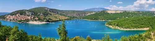 Preview: Panoramic view of St.Croix lake in Verdon, Provence, France