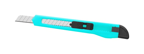 Preview: Bright Blue Utility Knife with Adjustable Blade