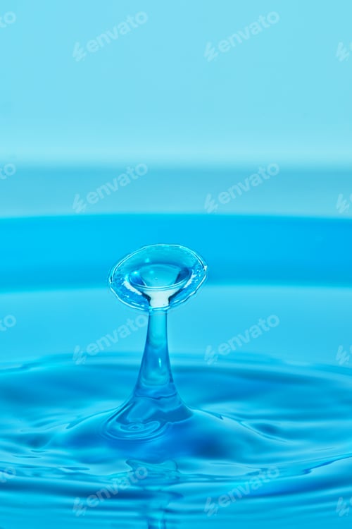 Preview: Abstract background of splash of color water, collision of colored drops, the concept