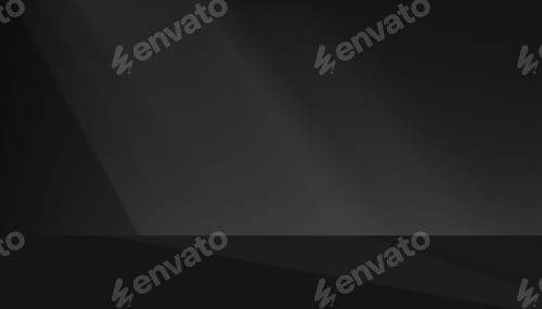 Preview: Black Studio Background Concrete Wall Room with Light,Shadow on Podium Display for Product Present