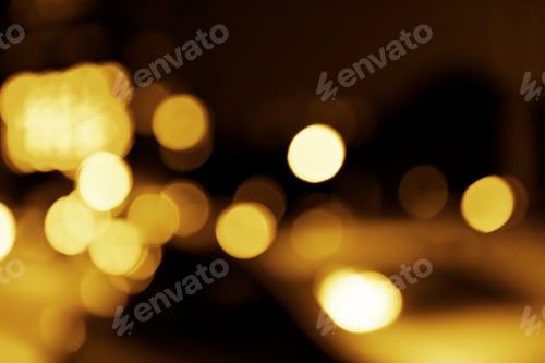 Preview: Gold bokeh patterned background illustration