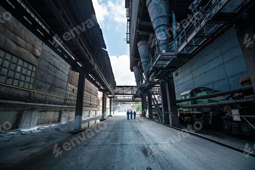 Preview: On the territory of the industrial plant outdoor