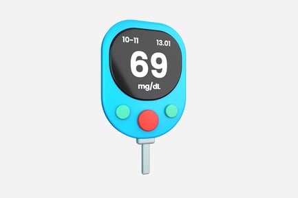 Preview: Glucose Meter 3D Illustration