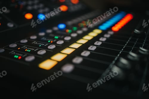 Preview: Closeup of a professional sound system