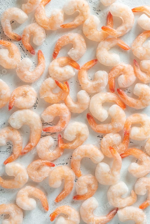 Preview: A bunch of frozen shrimp