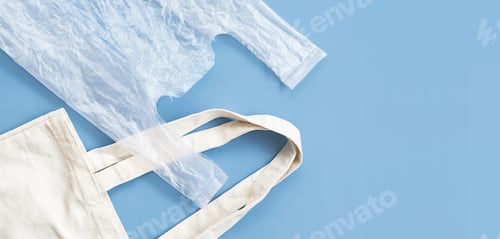 Preview: Choose reusable tote bag or disposable plastic bag.