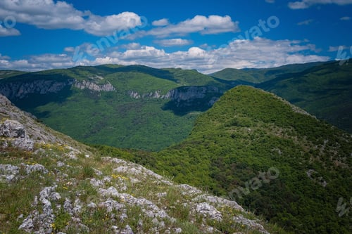 Preview: The beautiful green mountain on summer time